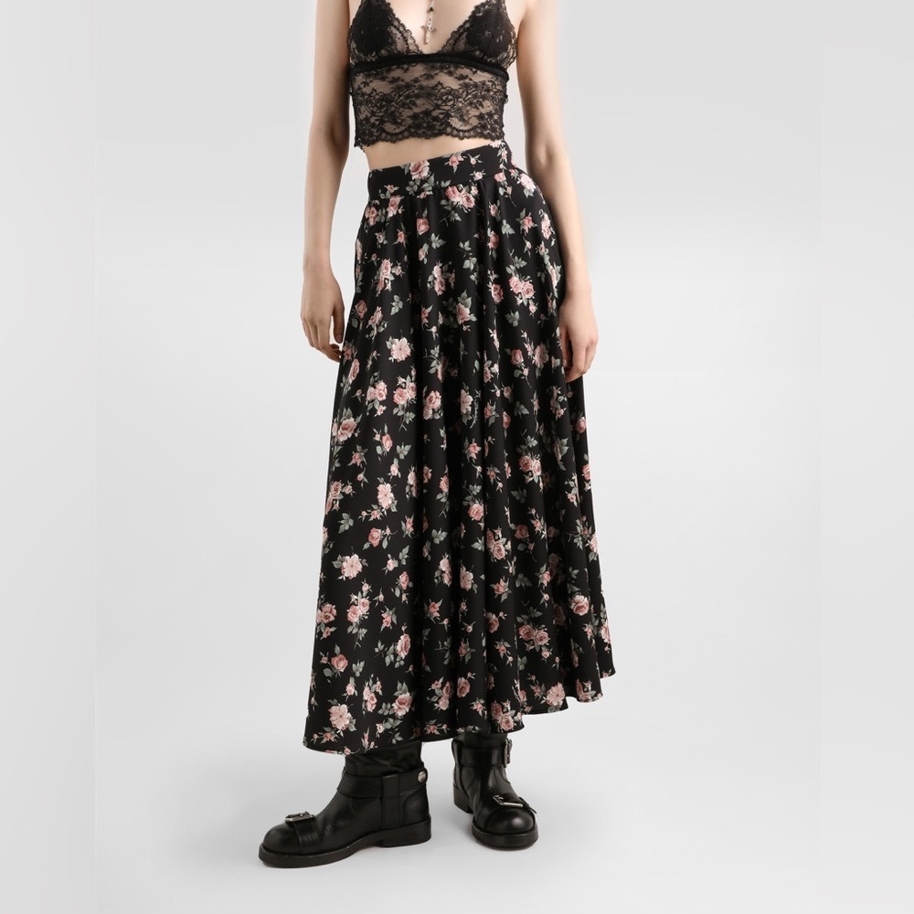 The Occasion by Old Navy High-Waisted Taffeta Midi Skirt Size L